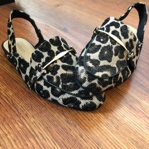 Top Shop Leopard Print Loafers